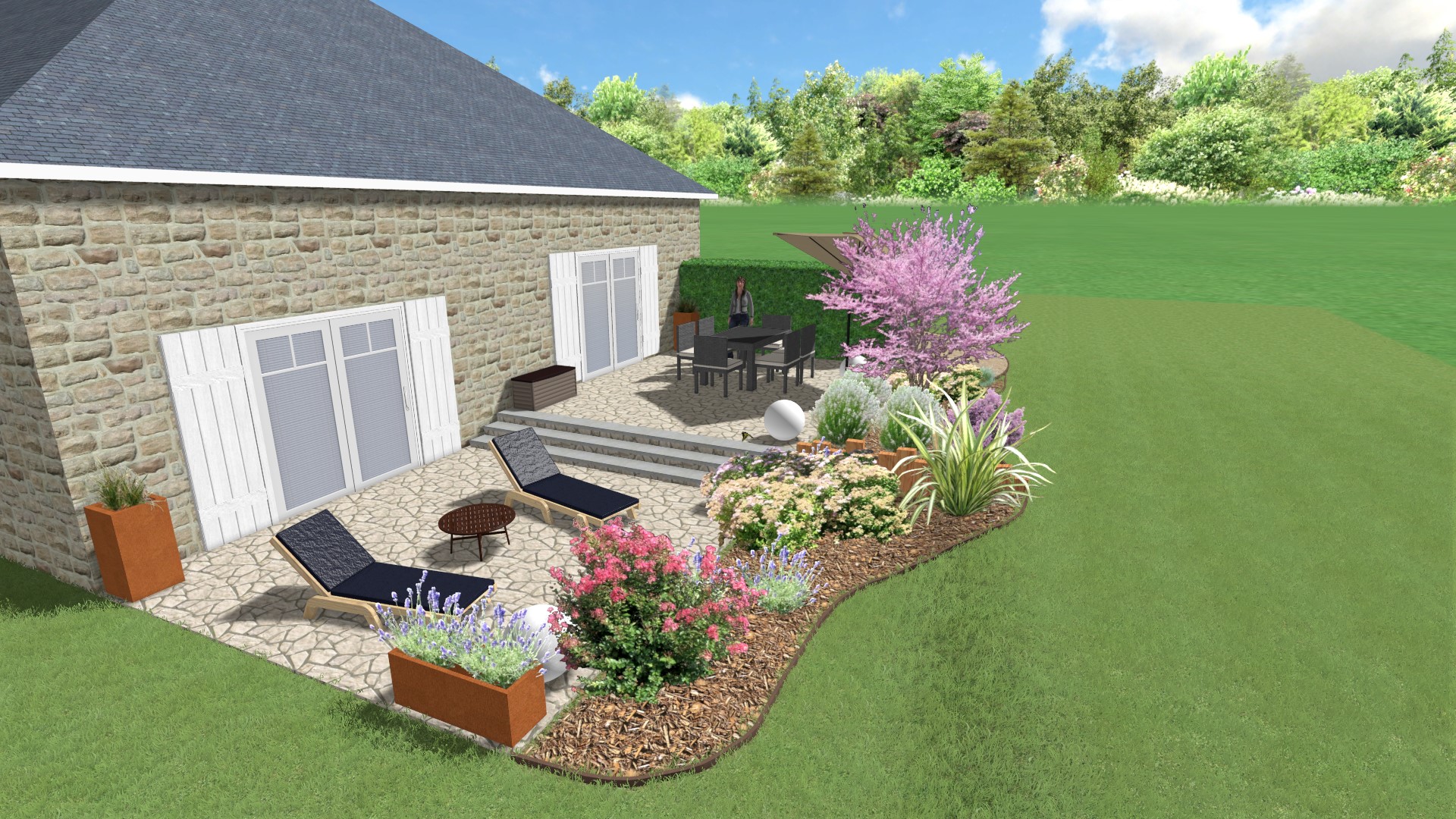 Projet végétalisation d'une terrasse