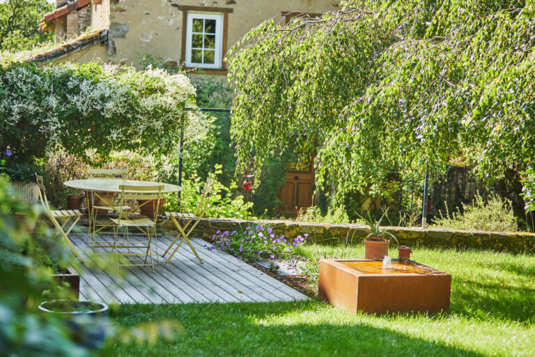 jardin avec arbre limousin