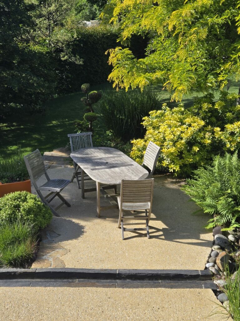Terrasse ombragée Limousin